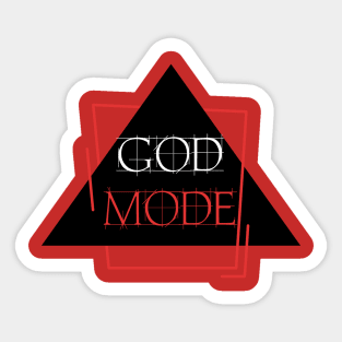 GOD MODE RECTANGLE Sticker